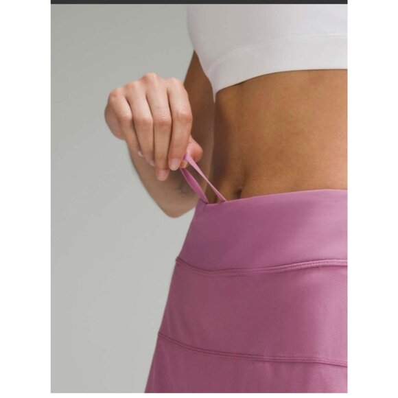 Lululemon Skirt New Size 2 Long Pace Rival Mid-Rise Athletic Skort Velvet Dust - Picture 10 of 15